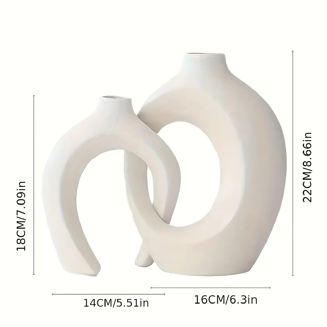 Hollow Ceramic Vase Set - Afbeelding 2