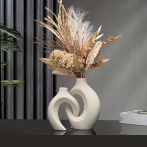 Hollow Ceramic Vase Set