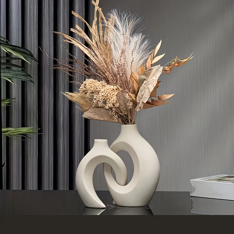Hollow Ceramic Vase Set